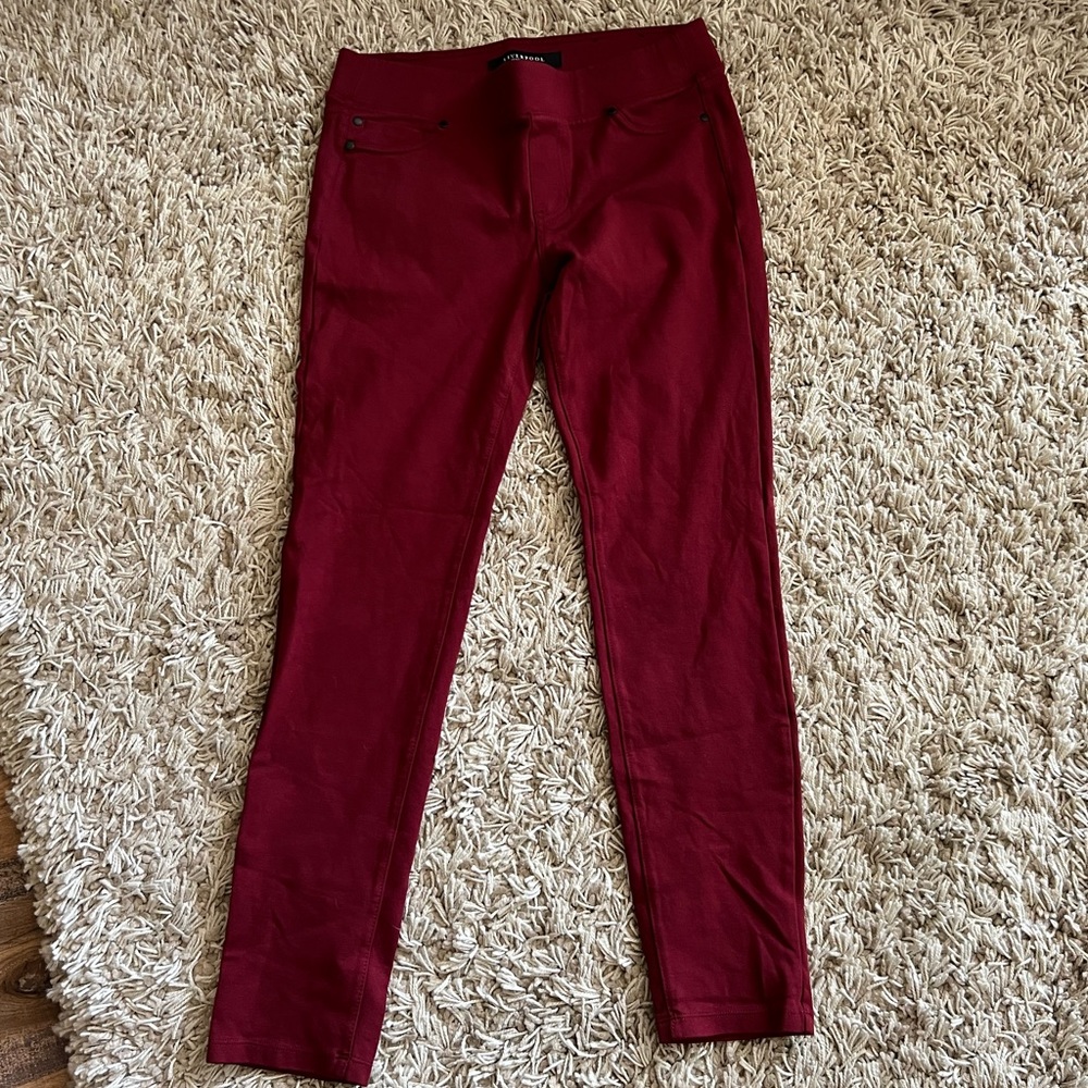 COPY - NWOT liverpool pull on pants / jeggings • maroon • size 8/29